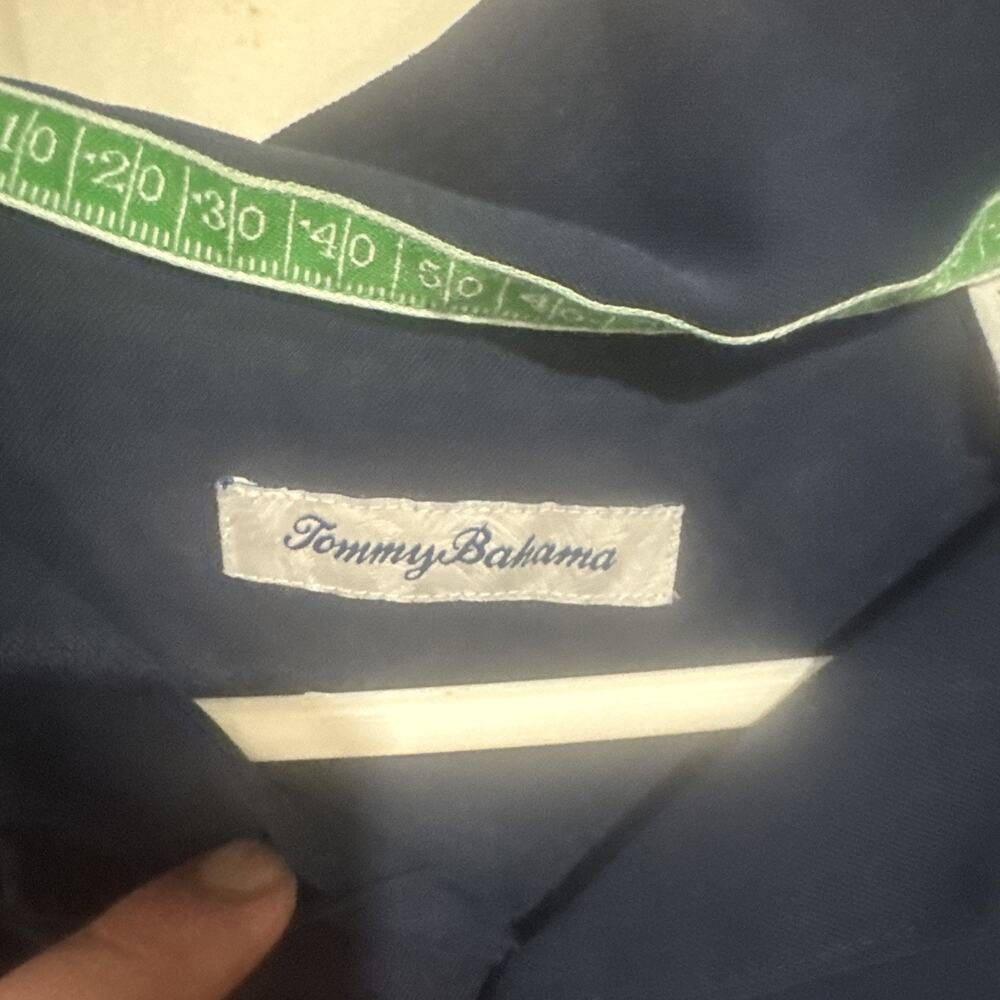 Tommy Bahama New England Patriots Stadium Camp Shirt Men’s XL Button Up Blue - Picture 6 of 10